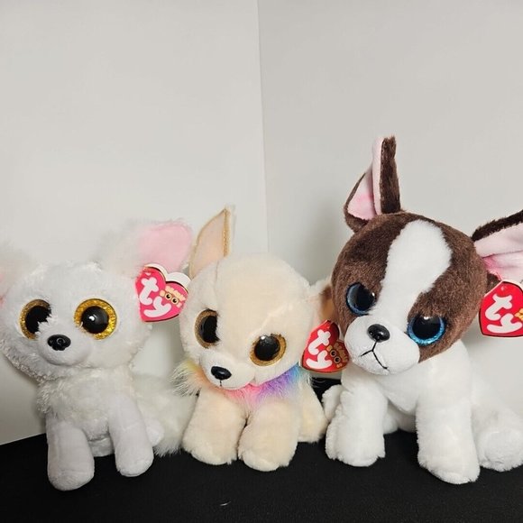 Lot of 3- Ty Beanie Boos DOGS Chewey (2020), Portia (2019) & Phoenix (2020) - Picture 2 of 8